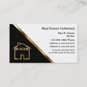 Upscale Real Estate Business Cards