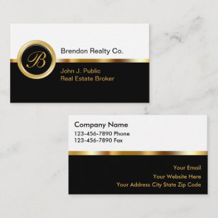 Upscale Real Estate Business Cards