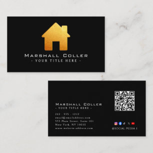 Upscale Real Estate Design Magnetic Business Card