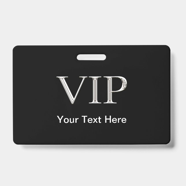 Upscale VIP Visitor Badge (Front)