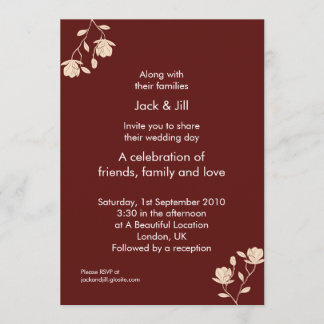 Upsey Dasey (rust) 5x7 Invitation