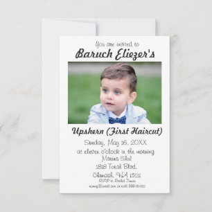 Upshernish Invitation Upsherin Invitations