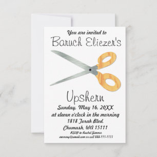 Upshernish Invitation Upsherin Invitations