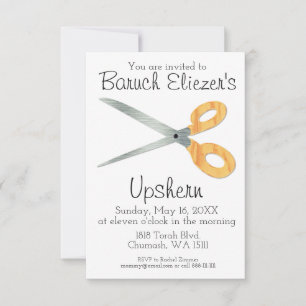 Upshernish Invitation Upshern Upsherin Invitations