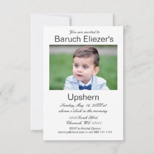 Upshernish Invitation Upshern Upsherin Invitations