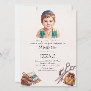 Upshernish Upsherin First Haircut Jewish Invitation