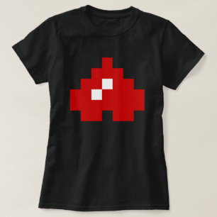 Upside Down 8 Bit Pixel Heart T-Shirt