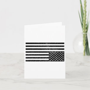 Upside Down American Flag Card
