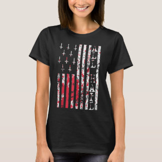 Upside Down Cross Occult American Flag All Hail Sa T-Shirt