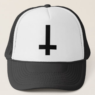 Upside Down Cross Trucker Hat