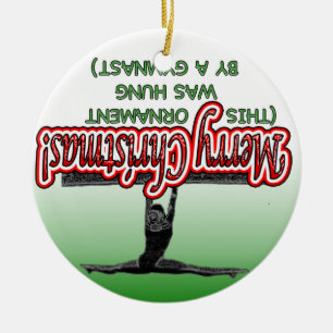 Upside Down Gymnast Ornament