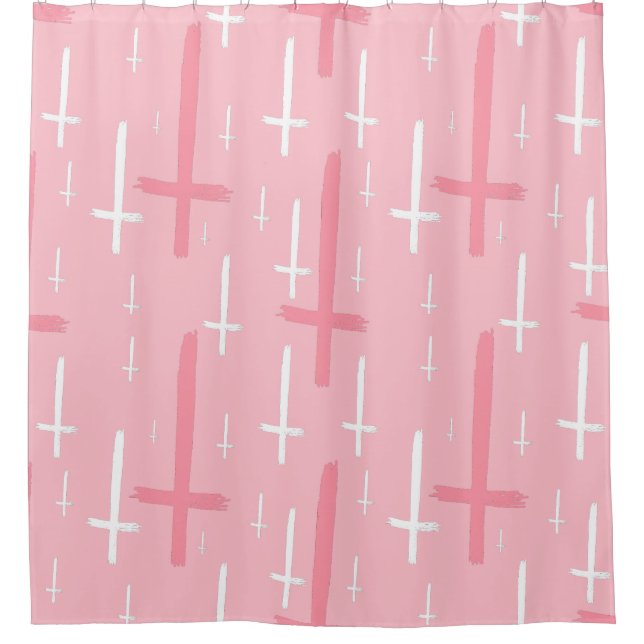 upside down inverted cross pastel pink (Front)