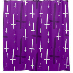 upside down inverted cross purple
