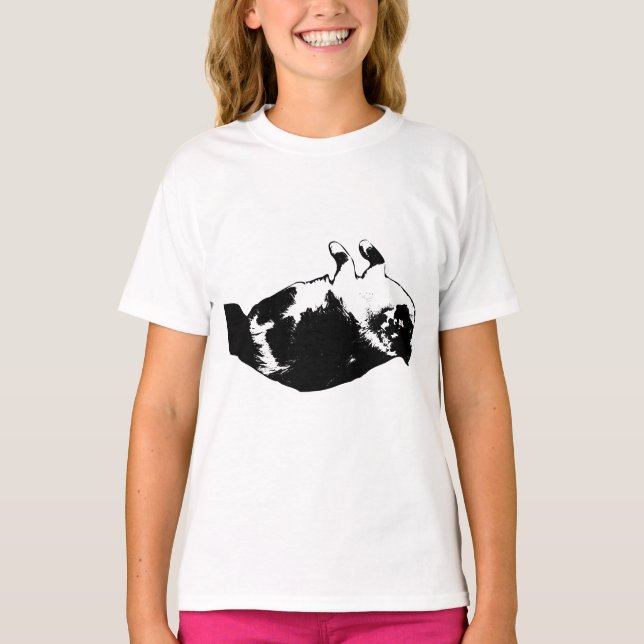 Upside‑Down Kitty Fun Tee (Front)