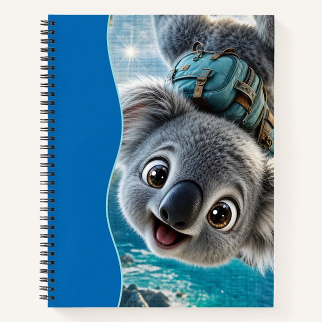 Upside-Down Koala Notebook (Front)