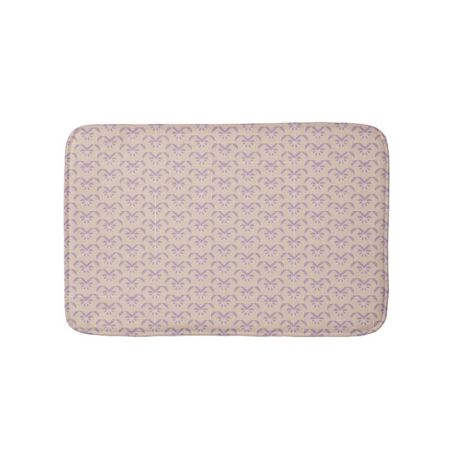 Upside down lavender pattern bath mat (Front)