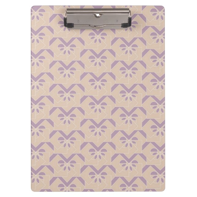 Upside down lavender pattern clipboard (Front)