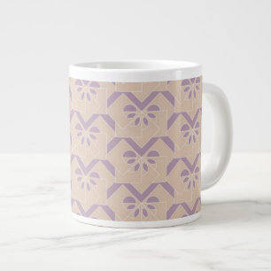 Upside down lavender pattern large coffee mug