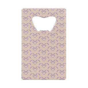 Upside down lavender pattern wallet bottle opener