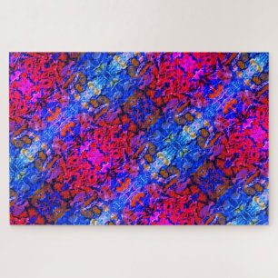 Upside Down Nightmare Abstract Painting Jigsaw Puzzle