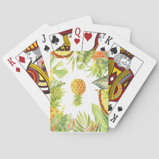 Upside down pineapple playing cards