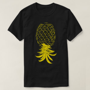 Upside Down Pineapple Retro Design T-Shirt