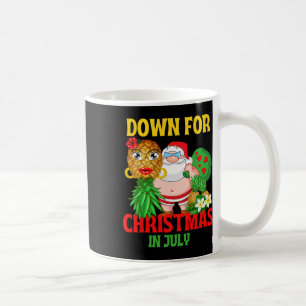 Upside Down Pineapple Santa In July Mid Year Chris Coffee Mug