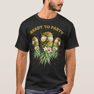 Upside Down Pineapple Swinger Angel Design Summer  T-Shirt