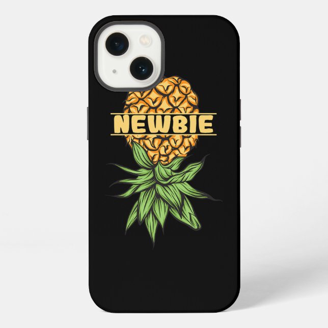 Upside Down Pineapple Swinger Newbie Beginner Men  iPhone Case (Back)