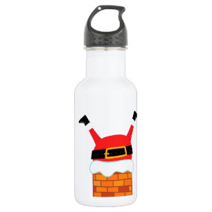 Upside Down Santa 532 Ml Water Bottle