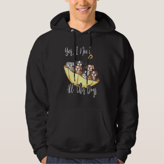 Upside Down Umbrella Filled With Dogs Animal Hoodie