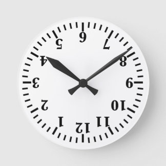 UPSIDE-DOWN WALL CLOCK! ROUND CLOCK