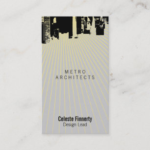 Upside Downtown Dusk Gothic News Business Card