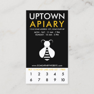 uptown APIARY loyalty Card