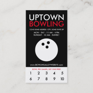 uptown bowling loyalty card