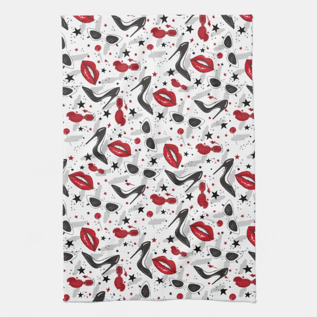 Uptown Girl Kitchen Towel (Vertical)