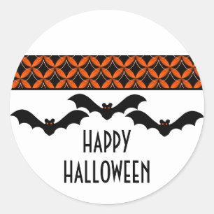 Uptown Glam Bats Halloween Stickers