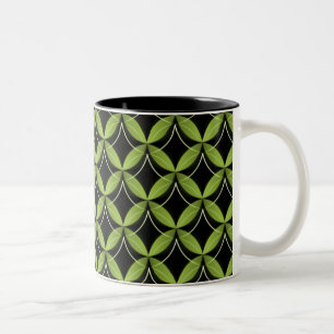 Uptown Glam Mug, Lime Green Two-Tone Coffee Mug