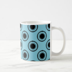 Uptown Hipster Mug, Turquoise Coffee Mug