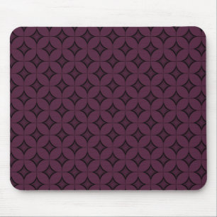 Uptown Retro Mousepad, Dark Purple Mouse Pad