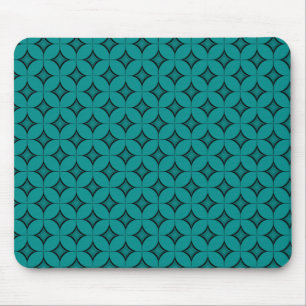Uptown Retro Mousepad, Teal Mouse Pad