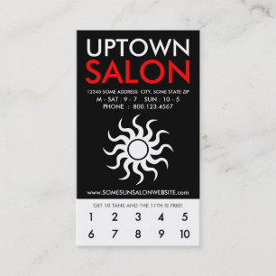 uptown salon loyalty card