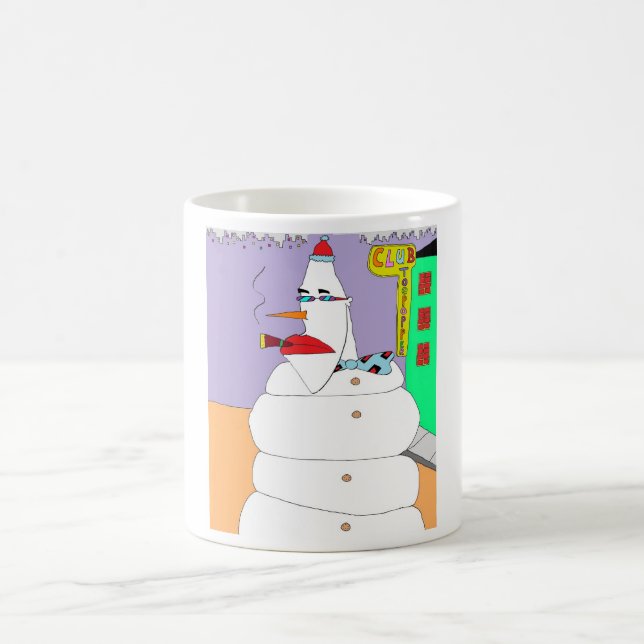 Uptown Snowman Coffee Mug (Center)