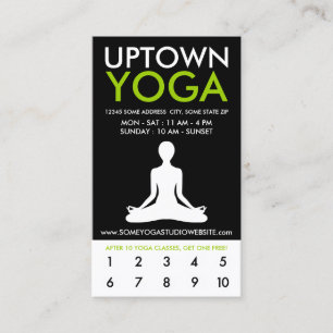 uptown yoga loyalty card