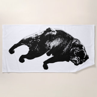 Upward Beam, Relaxed Stand Beach Towel