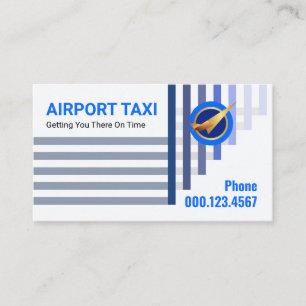 Upwards Airlift Plane Flying Airport Business Card