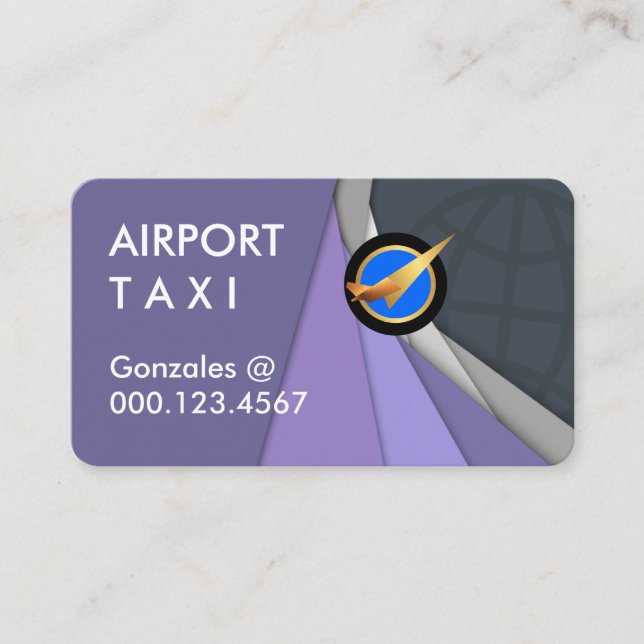 Upwards Sky Movement Global Destination Business Card (Front)