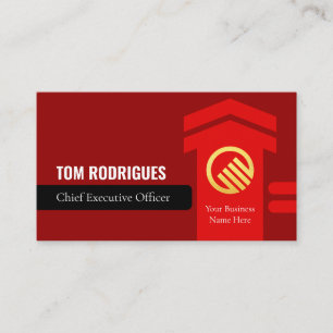 Upwards Successful Arrowhead Executive Business Card