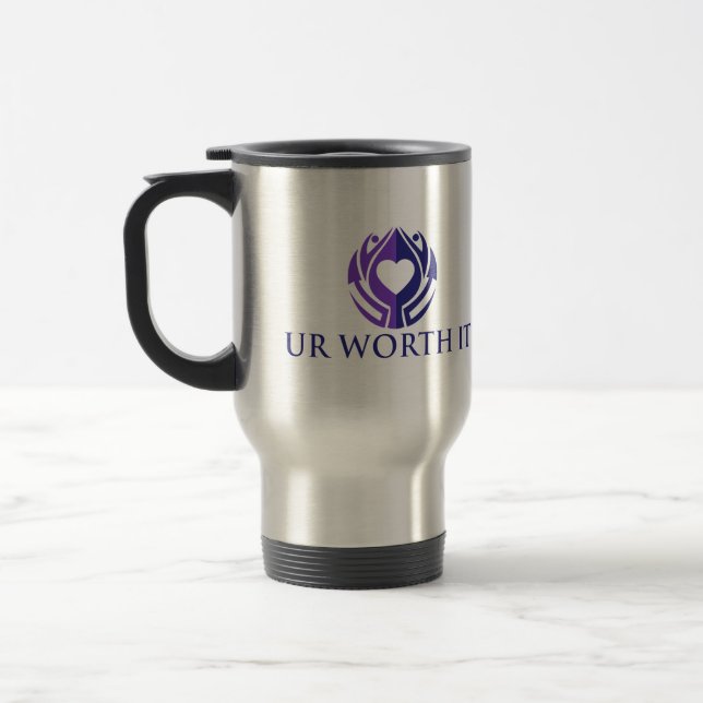 UR WORTH IT TRAVEL MUG (Left)