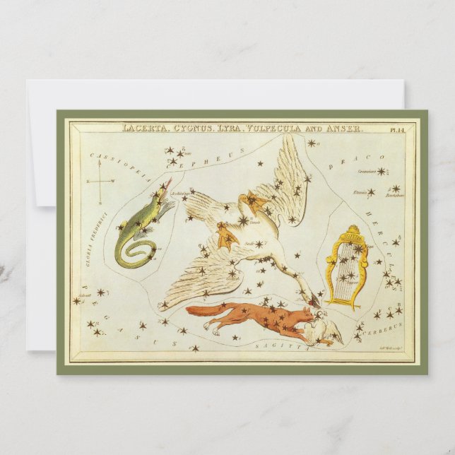 Urania's Mirror, Vintage Astronomy Celestial Map (Front)